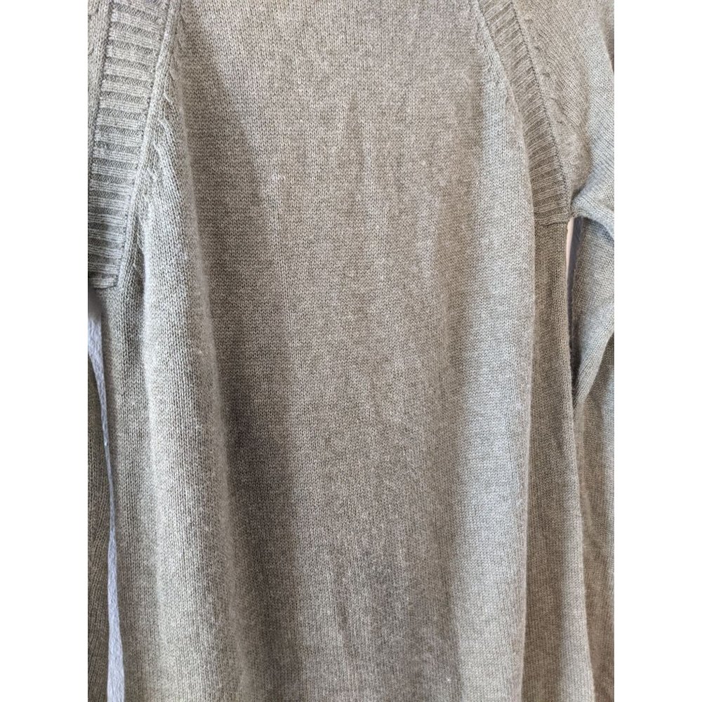 Prana Bisque Knee-Length Cowl Sweater Dress S Wool Blend Olive Green - Picture 6 of 11